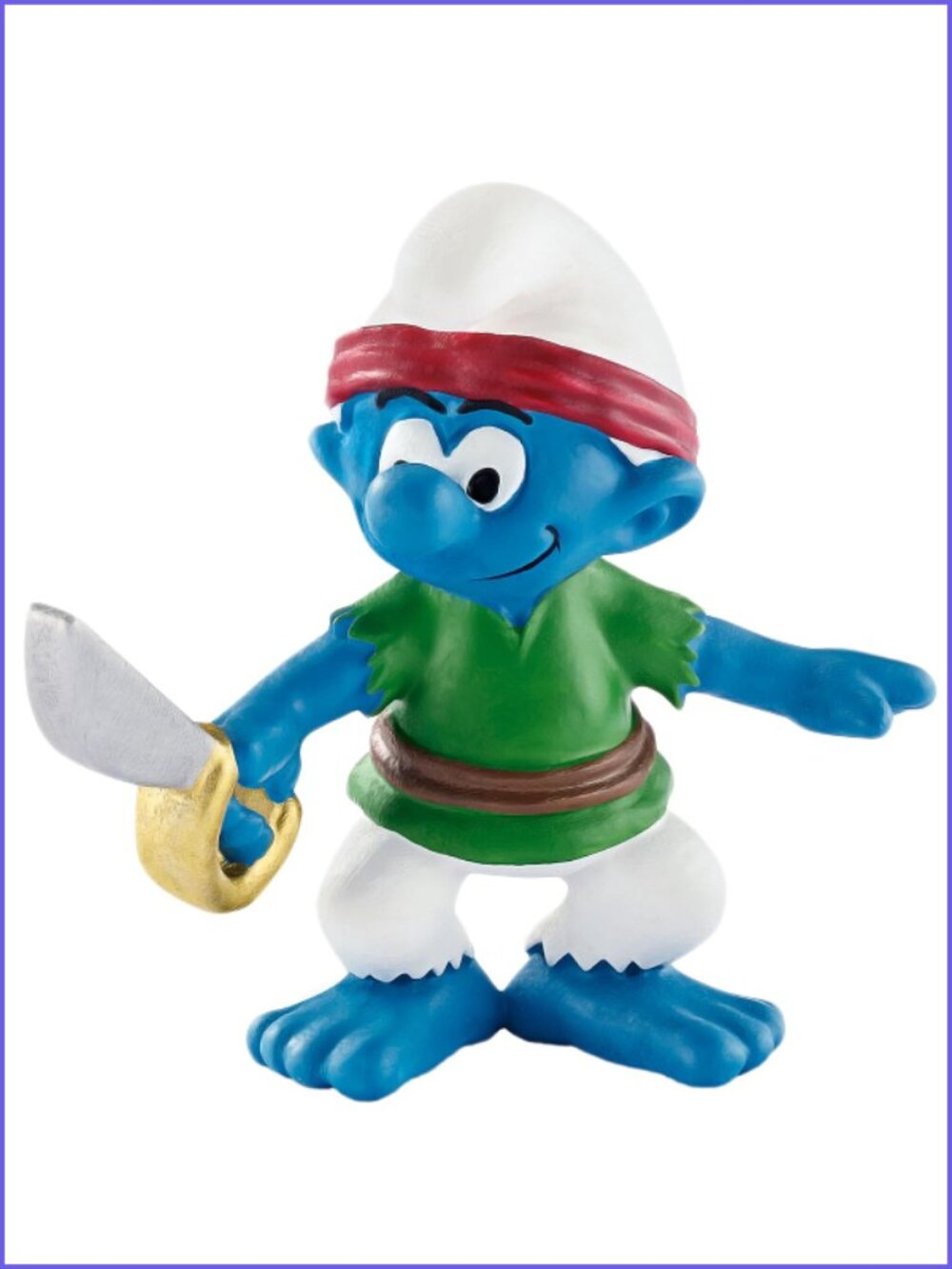 Vintage Authentic Schleich Pirate Smurf Pirate  (Made in Germany) New/w Tag